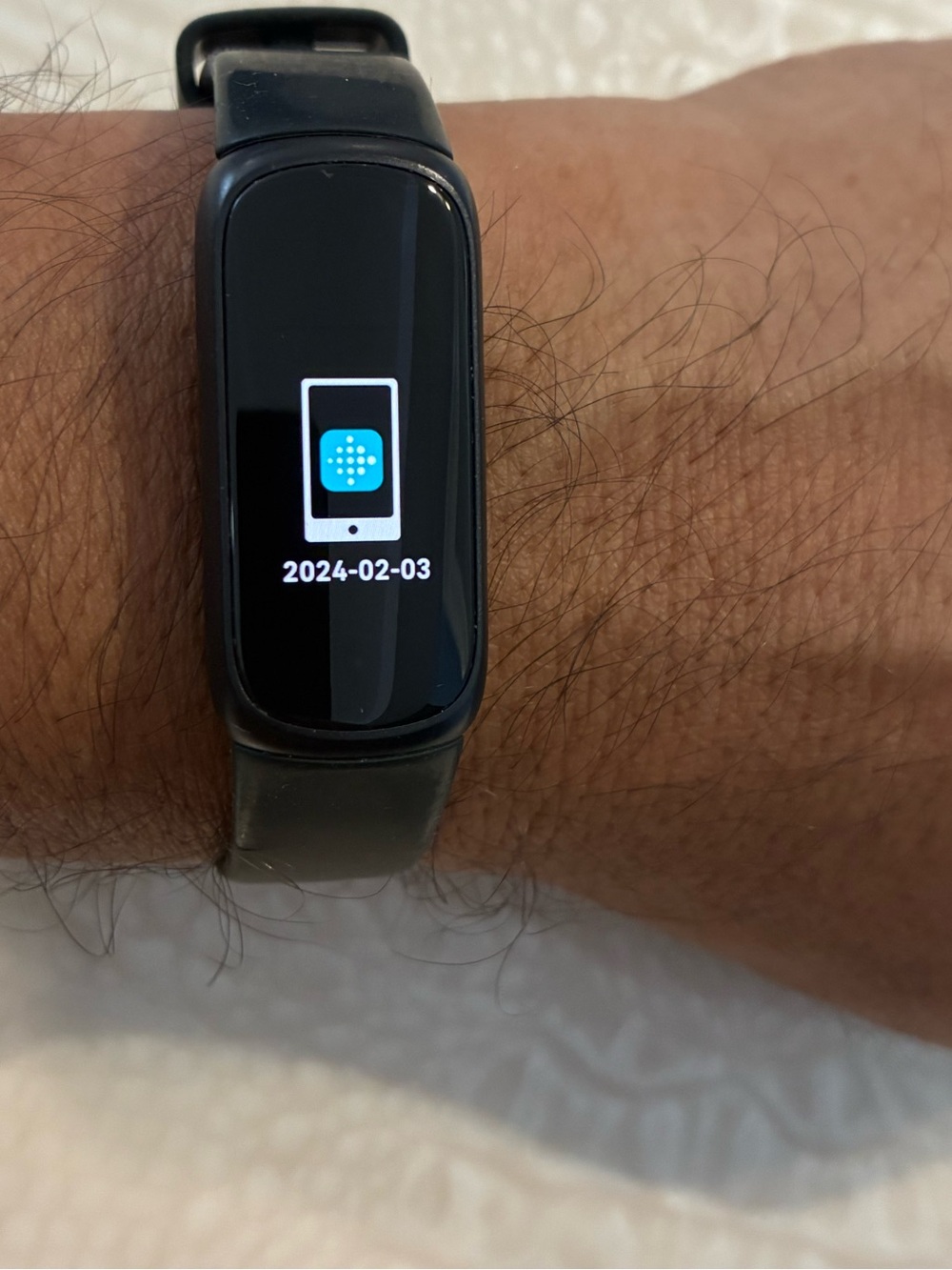 fitbit Black Fitness Tracker with OLED Touch Display